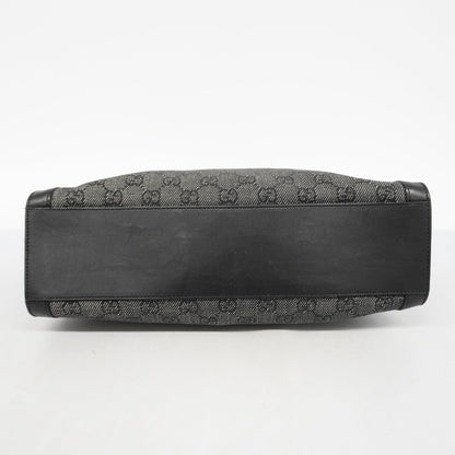 GUCCIAuth  GG Canvas Shoulder Bag 92706 Women's Leather Black