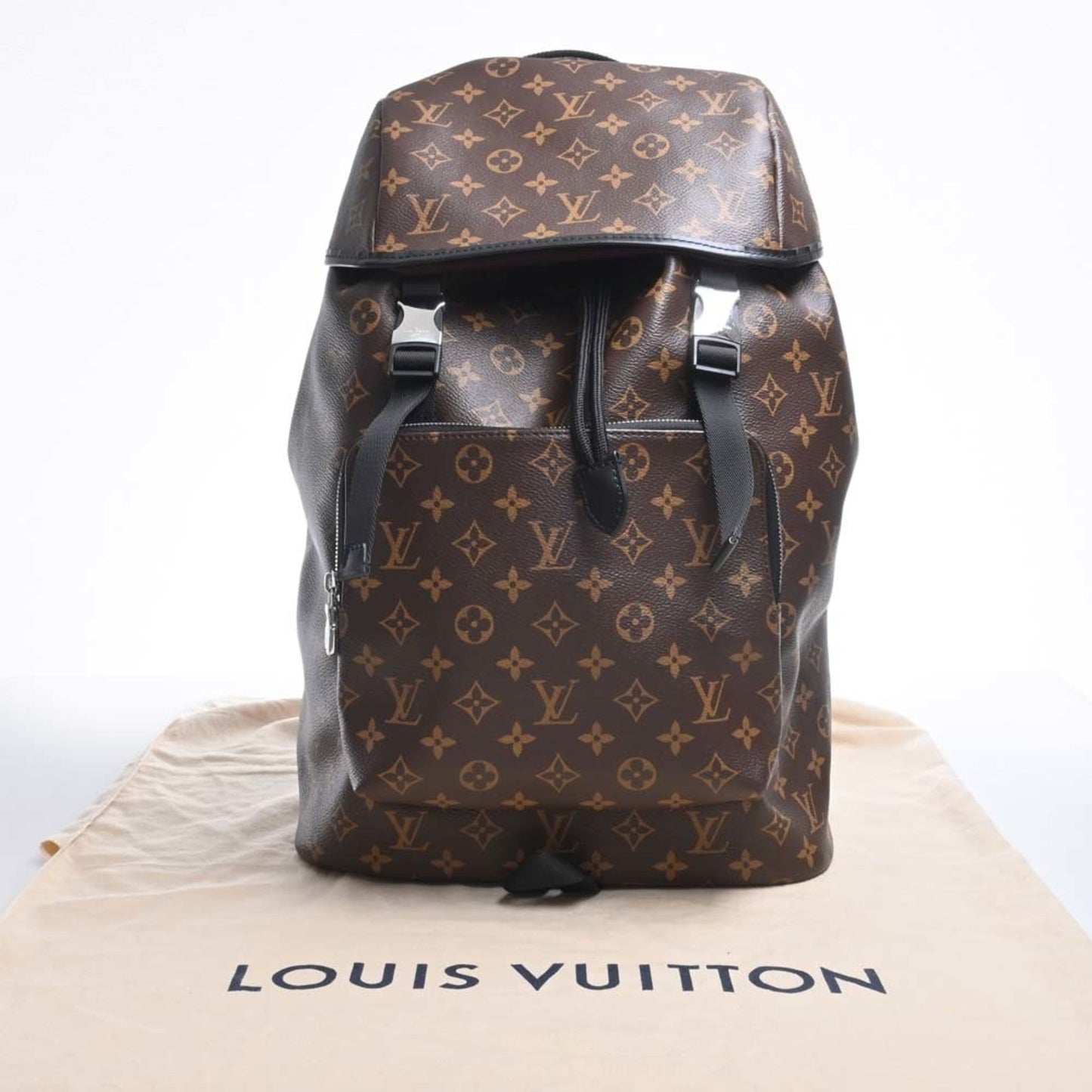 LOUIS VUITTON Monogram Macassar Backpack Rucksack M43422 Brown Women's