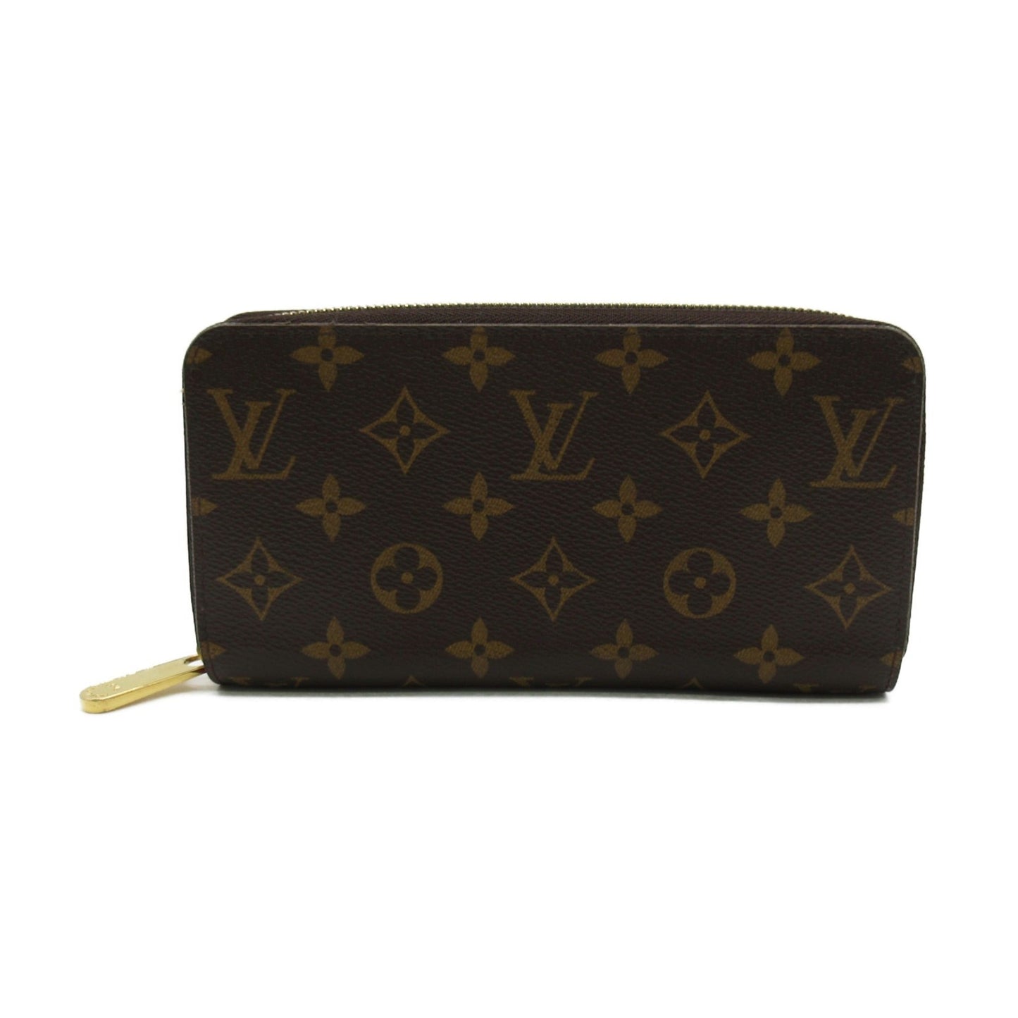 LOUIS VUITTON Zippy Wallet Round Long Wallet Brown Coquelicot Monogram PVC coated canvas M41896