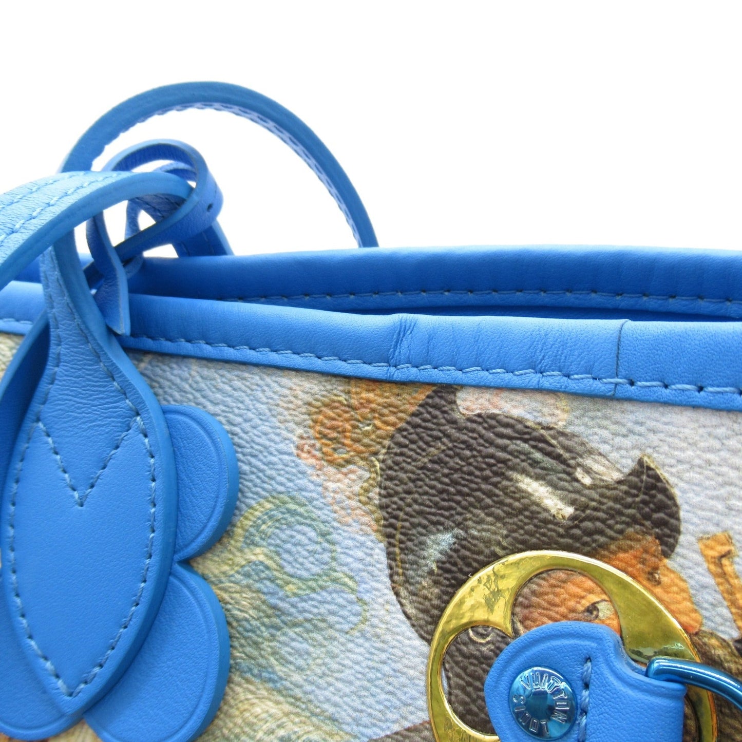 LOUIS VUITTON Rubens Neverfull MM without pouch Blue PVC coated canvas Masters collection M43317