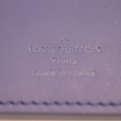 LOUIS VUITTON Portefeuille Brother Monogram Bandana Bifold Wallet M81405 Leather Blue White Long