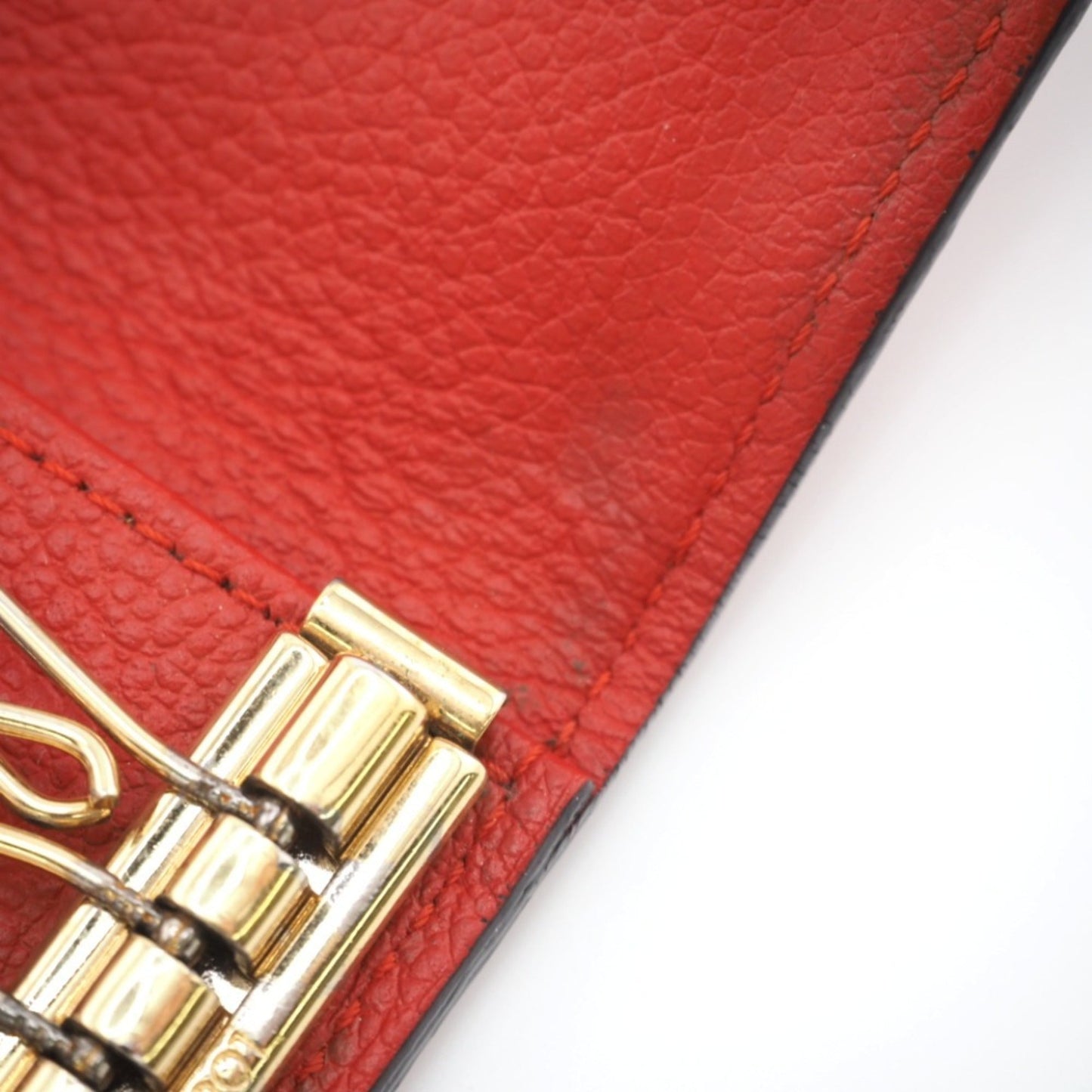 LOUIS VUITTON/ M63708 Empreinte Multicle 6 Key Case Red Ladies