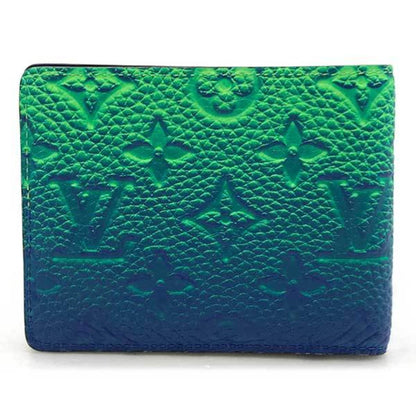 LOUIS VUITTON Portofeuil Slender NM Wallet Long Monogram Neon Color Blue x Green Men Women M81242