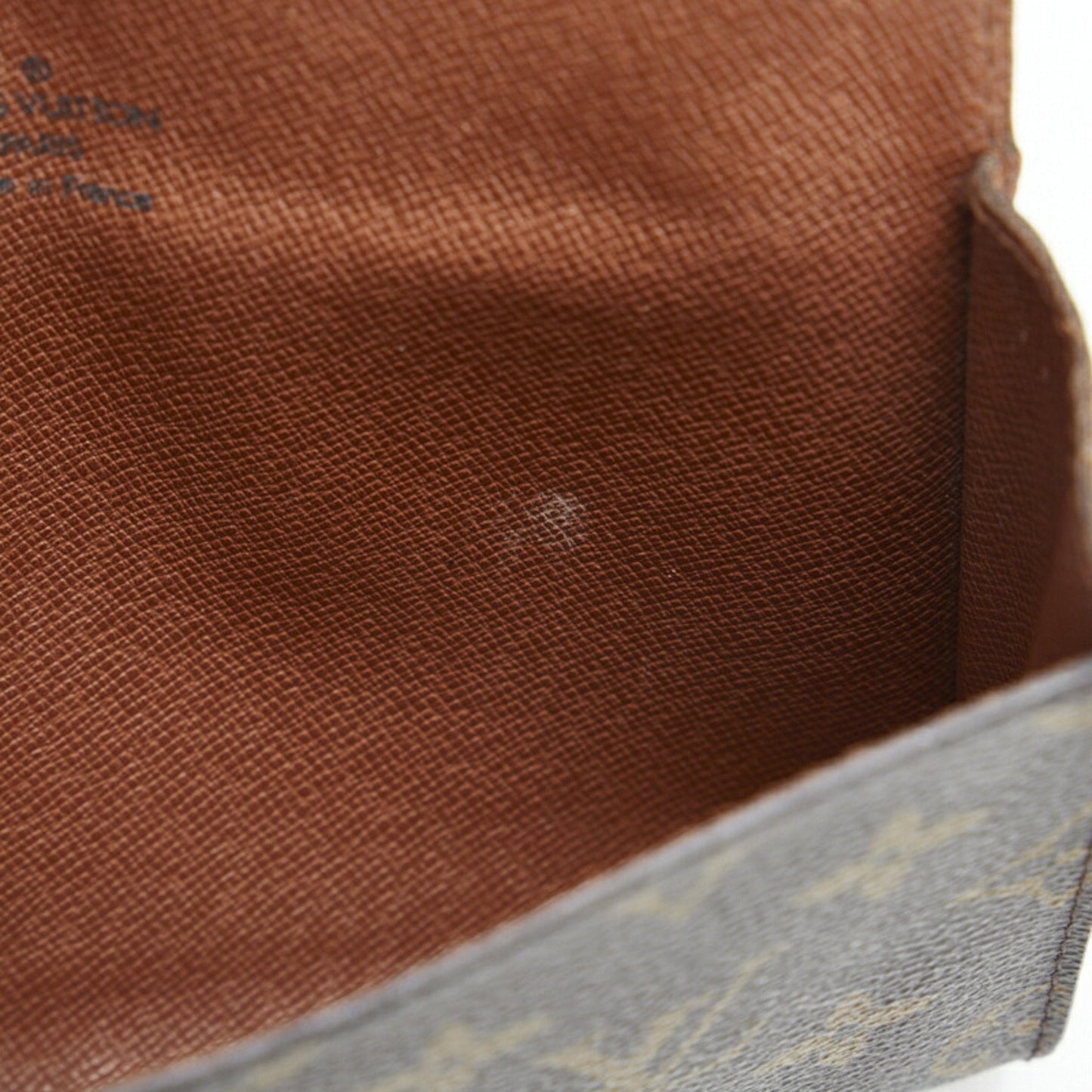 LOUIS VUITTON Monogram Arche Pouch Clutch Bag M51975 Brown PVC Leather Ladies