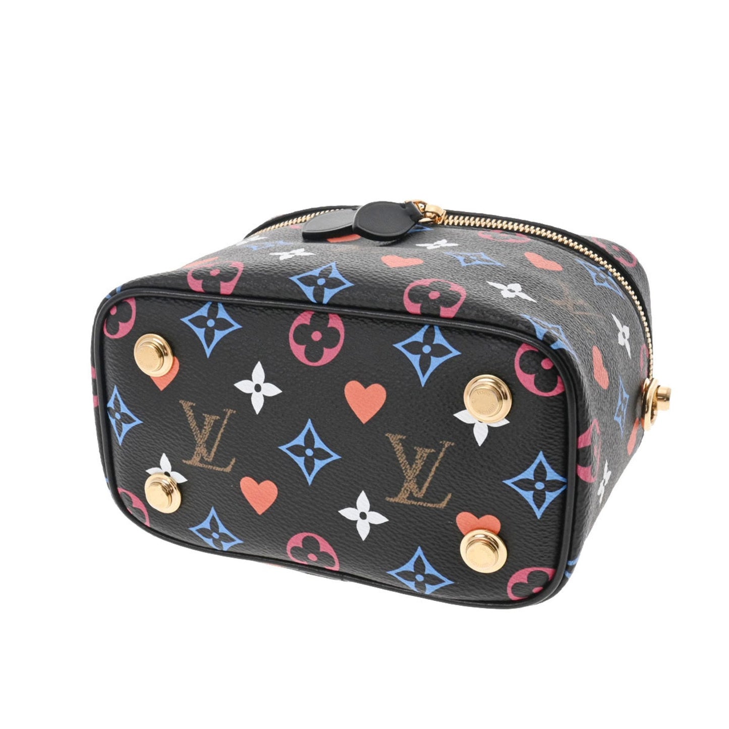 LOUIS VUITTON Monogram Game On Vanity PM Noir M57482 Women's Canvas Bag