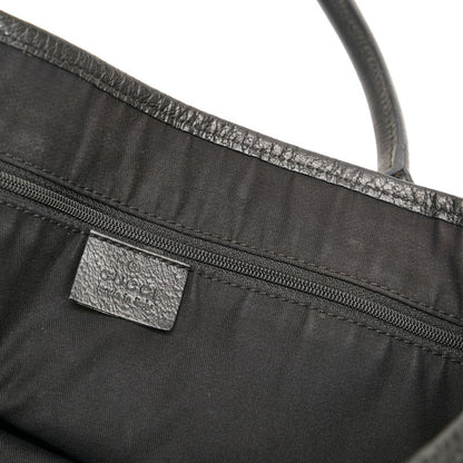 Gucci GG Canvas Princie Tote Bag 163805 Black Leather Ladies Gucci