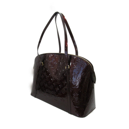 LOUIS VUITTON Avalon Zip Shoulder Bag Brown Amarrant enamel M91594