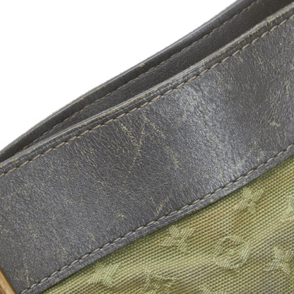 LOUIS VUITTON Monogram Lucile GM Shoulder Bag Tote M92681 Green Dark Brown Canvas Leather Women's