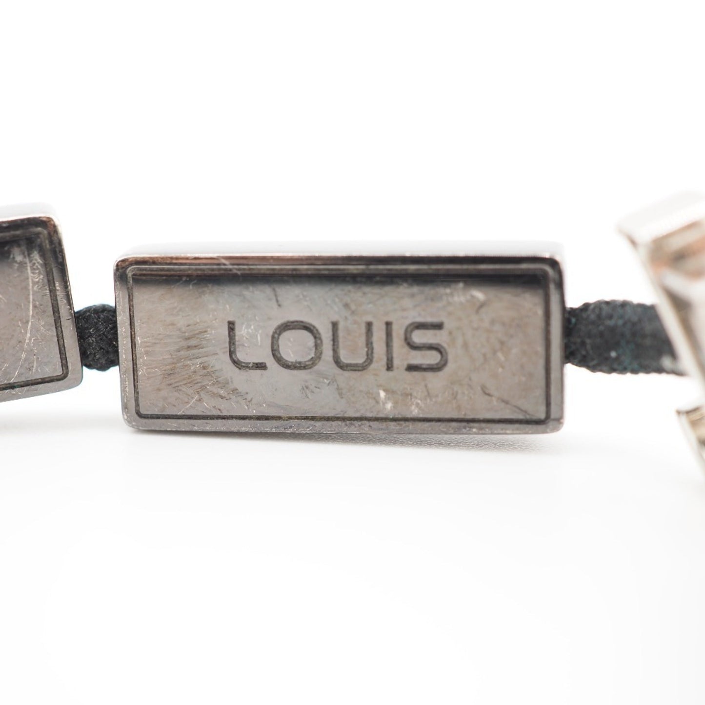 LOUIS VUITTON/ MP2231 LV Satellite Logo Bracelet Black Unisex