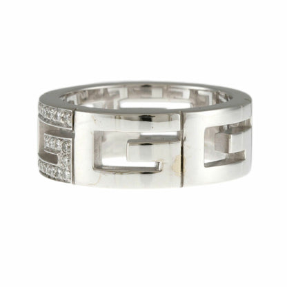 Gucci Multiple Ring No. 11.5 18K K18 White Gold Diamond Women's
