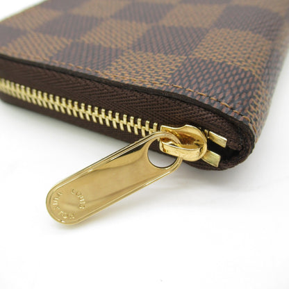 LOUIS VUITTON Zippy Coin Purse Coin Pocket Brown Ebene Damier PVC coated canvas N63070