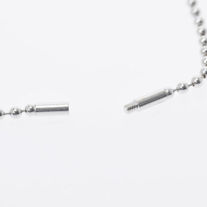 Gucci 2P diamond dock tag unisex K18WG necklace