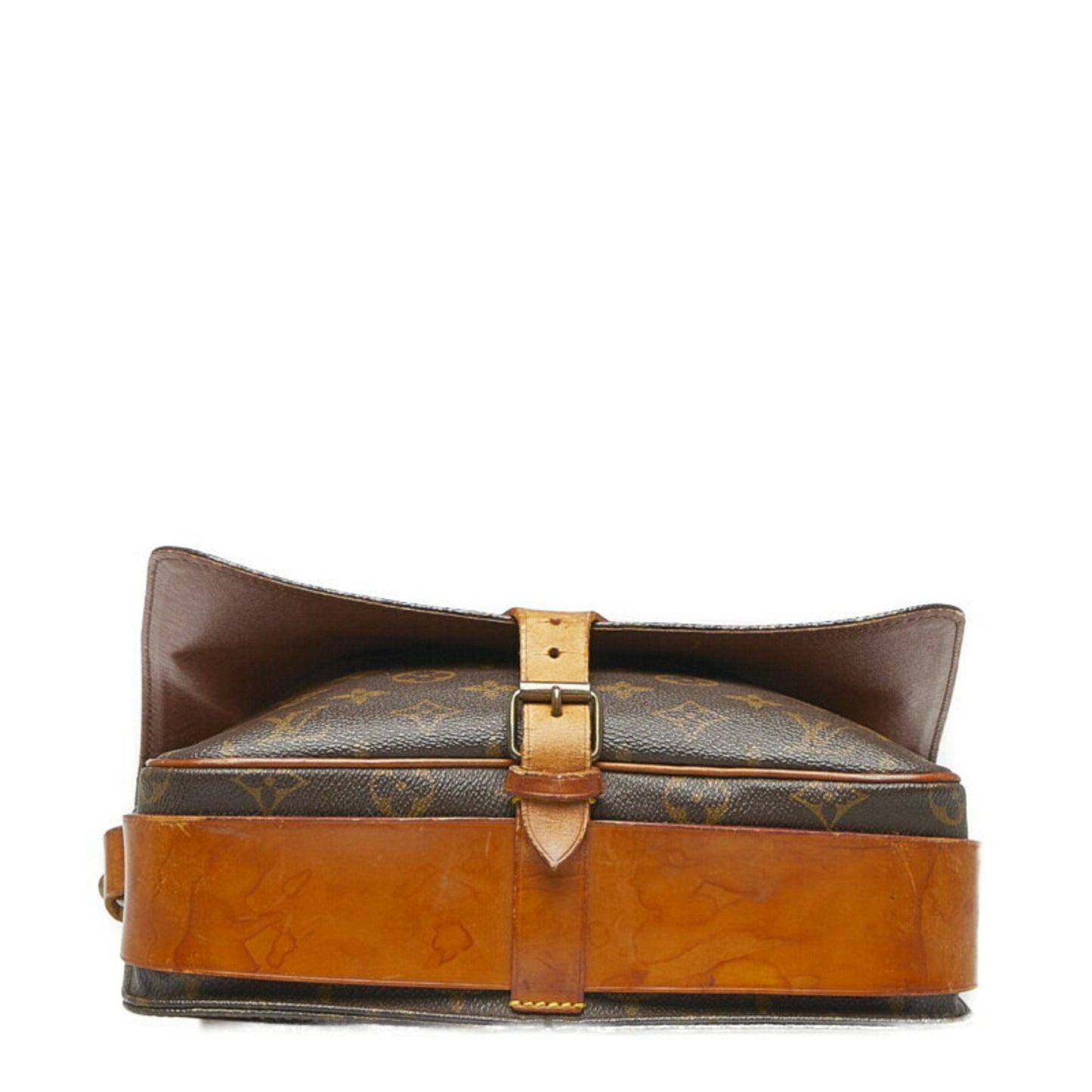LOUIS VUITTON Monogram Cartesier GM Shoulder Bag M51252 Brown PVC Leather Women's