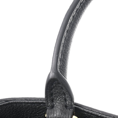 LOUIS VUITTON Monogram Emplant Montaigne BB Noir Beige M45489 Women's Bag