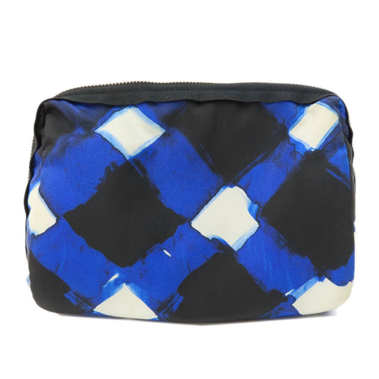 Chanel Check Pattern Nylon Material Women's