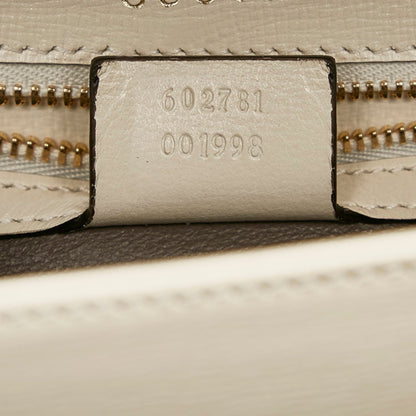 Gucci handbag shoulder bag 602781 white leather ladies Gucci