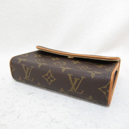 LOUIS VUITTON Pochette Florentine waist bag Brown Monogram PVC coated canvas M51855