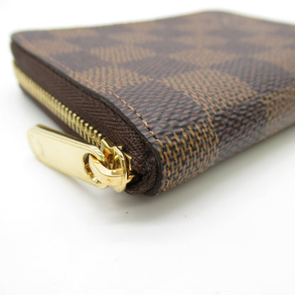 LOUIS VUITTON Zippy Coin Purse Coin Pocket Brown Ebene Damier PVC coated canvas N63070
