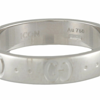 Gucci Icon Ring No. 14 18K K18 White Gold Women's