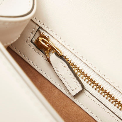 Gucci Sylvie Small Shoulder Bag 421882 White Red Navy Leather Ladies GUCCI