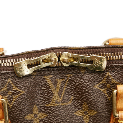 LOUIS VUITTON Monogram Alma PM Handbag M51130 Brown PVC Leather Ladies