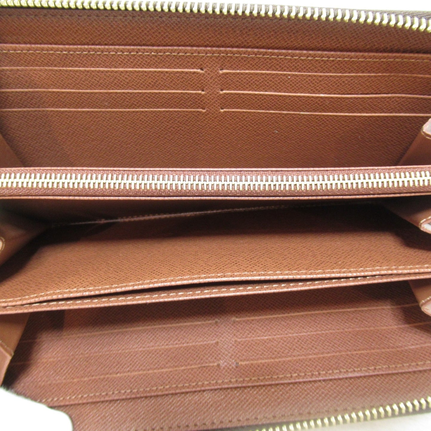 LOUIS VUITTON Zippy Wallet Round Long Wallet Brown Monogram PVC coated canvas M42616