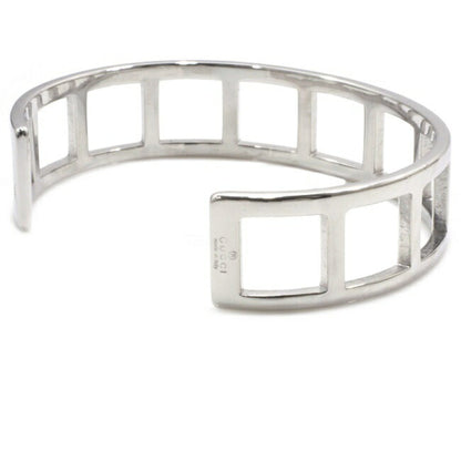 Gucci Bangle Silver Ag 925 GUCCI Bracelet Square Breath Unisex