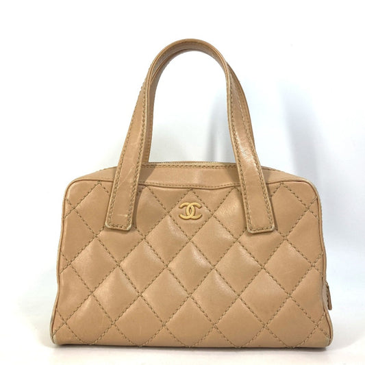 Chanel CC Mark   Duffle Bag Shoulder Bag Bag Hand Bag Beige