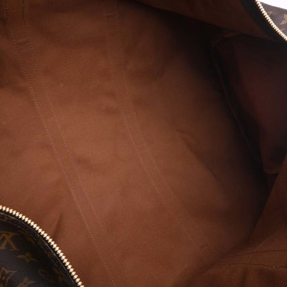 LOUIS VUITTON Monogram Keepall Bandouliere 55 Handbag Boston Bag M41414 Brown Women's