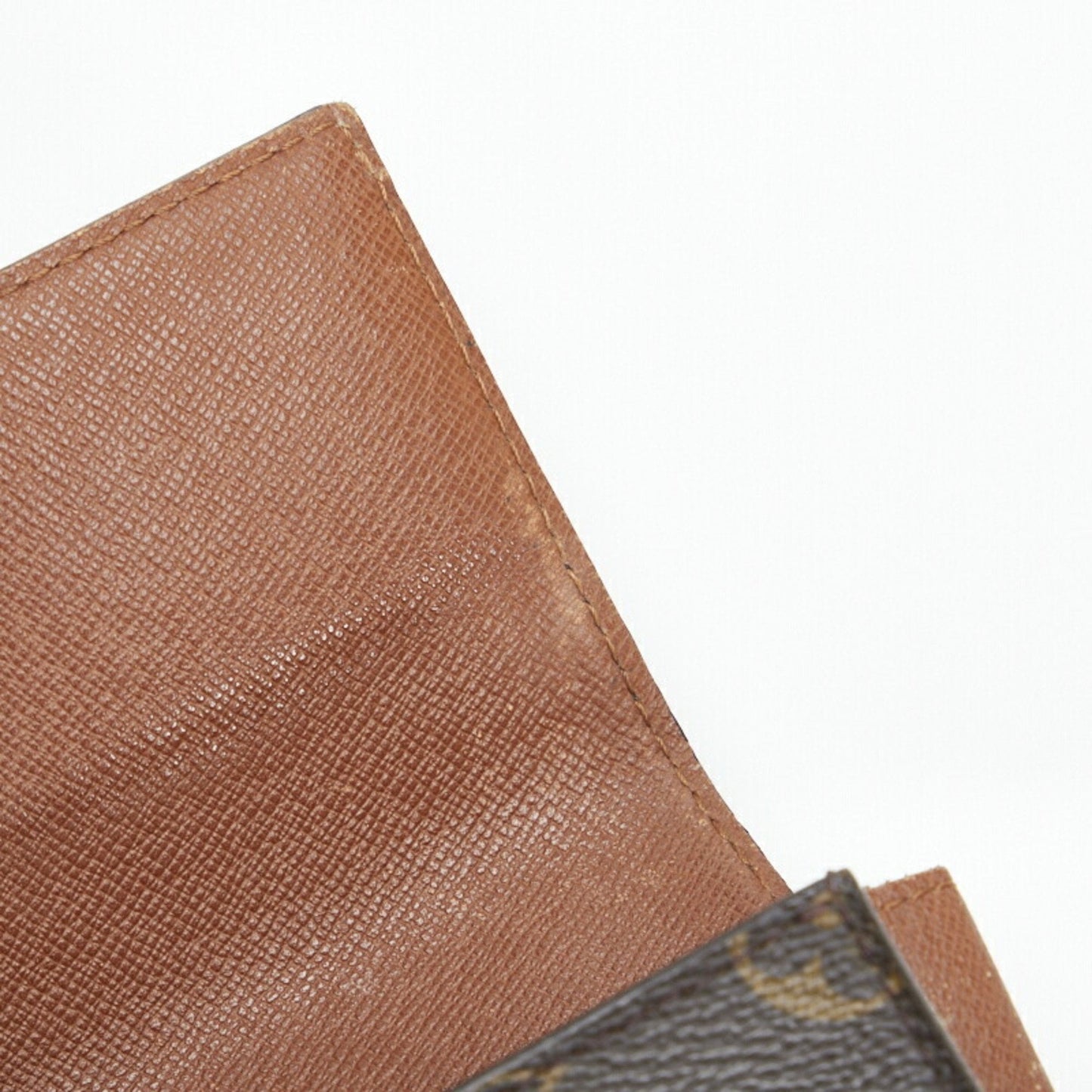 LOUIS VUITTON Monogram Arche Pouch Clutch Bag M51975 Brown PVC Leather Ladies