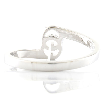 Gucci K18WG Ring GG Running # 10 Silver Ladies 18K K18 White Gold