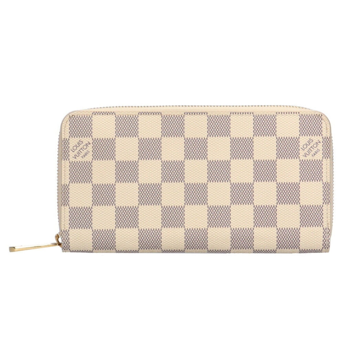 LOUIS VUITTON Zippy Damier Azur Long Wallet Canvas Women's