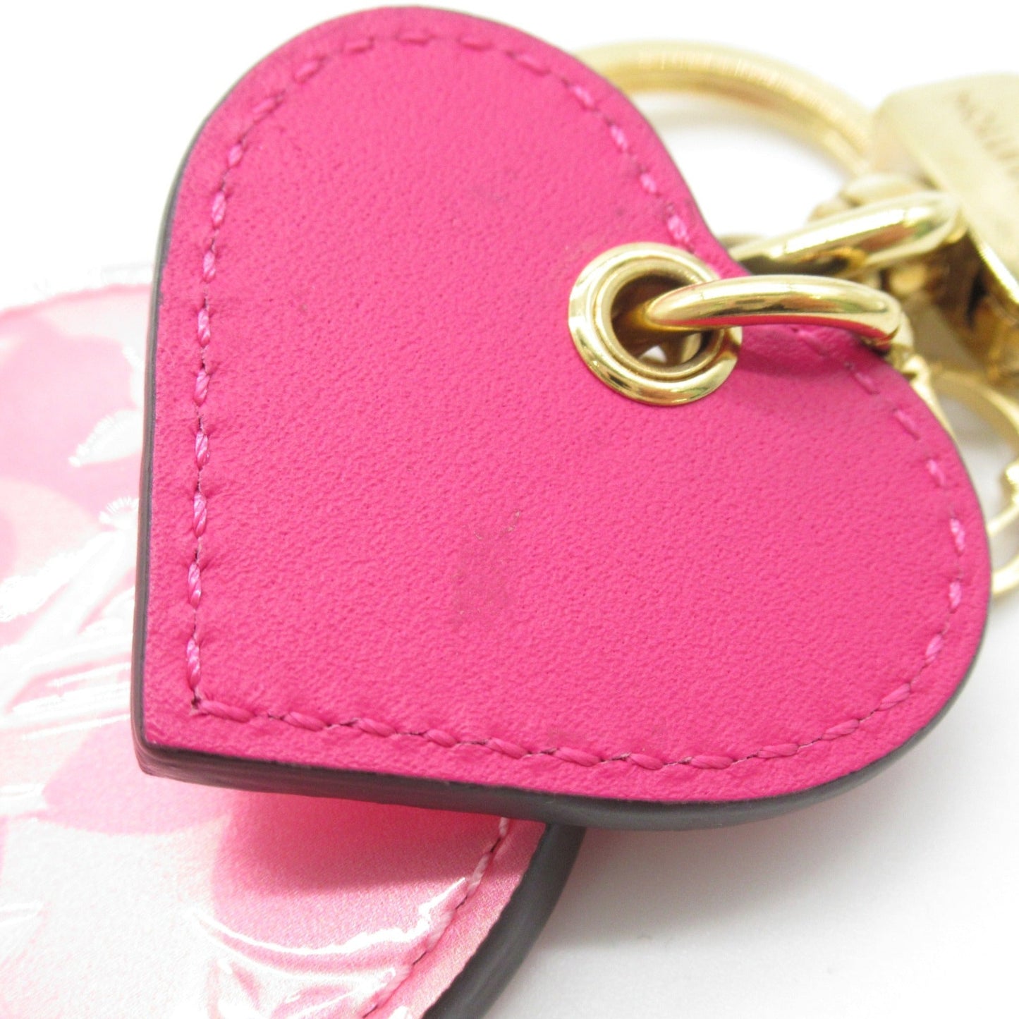 LOUIS VUITTON portocle valentine heart Pink Vernis M00268