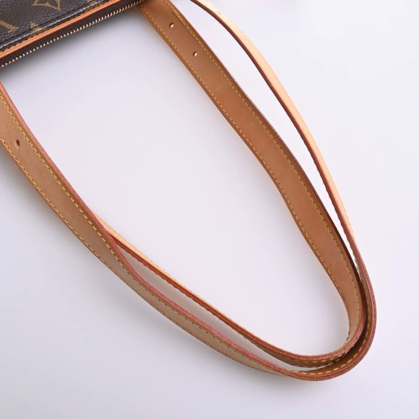 LOUIS VUITTON Monogram Popincourt Haut Tote Bag M40007 Brown Women's