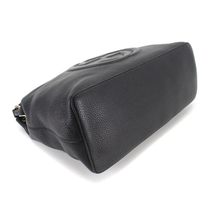 Gucci Soho 2way Shoulder Bag Leather Black 536194 Gold Hardware SOHO