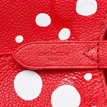 LOUIS VUITTON Neonoe BB x Yayoi Kusama Polka Dot Handbag Shoulder Bag M46413 Red White Leather Women's