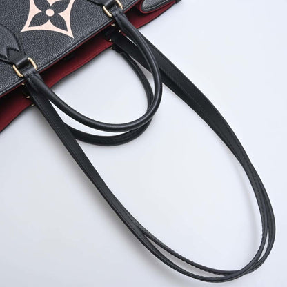 LOUIS VUITTON Empreinte Bicolor On the Go GM Handbag M45945 Black Ladies