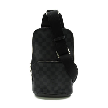 LOUIS VUITTON Avenue Sling Bag Gray Damier graphite PVC coated canvas N41719