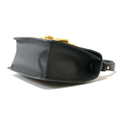Gucci Sylvie Mini Handbag Shoulder Bag Black Ladies
