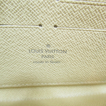 LOUIS VUITTON Zippy Wallet Round Long Wallet Ivory Damier Azur PVC coated canvas N60019