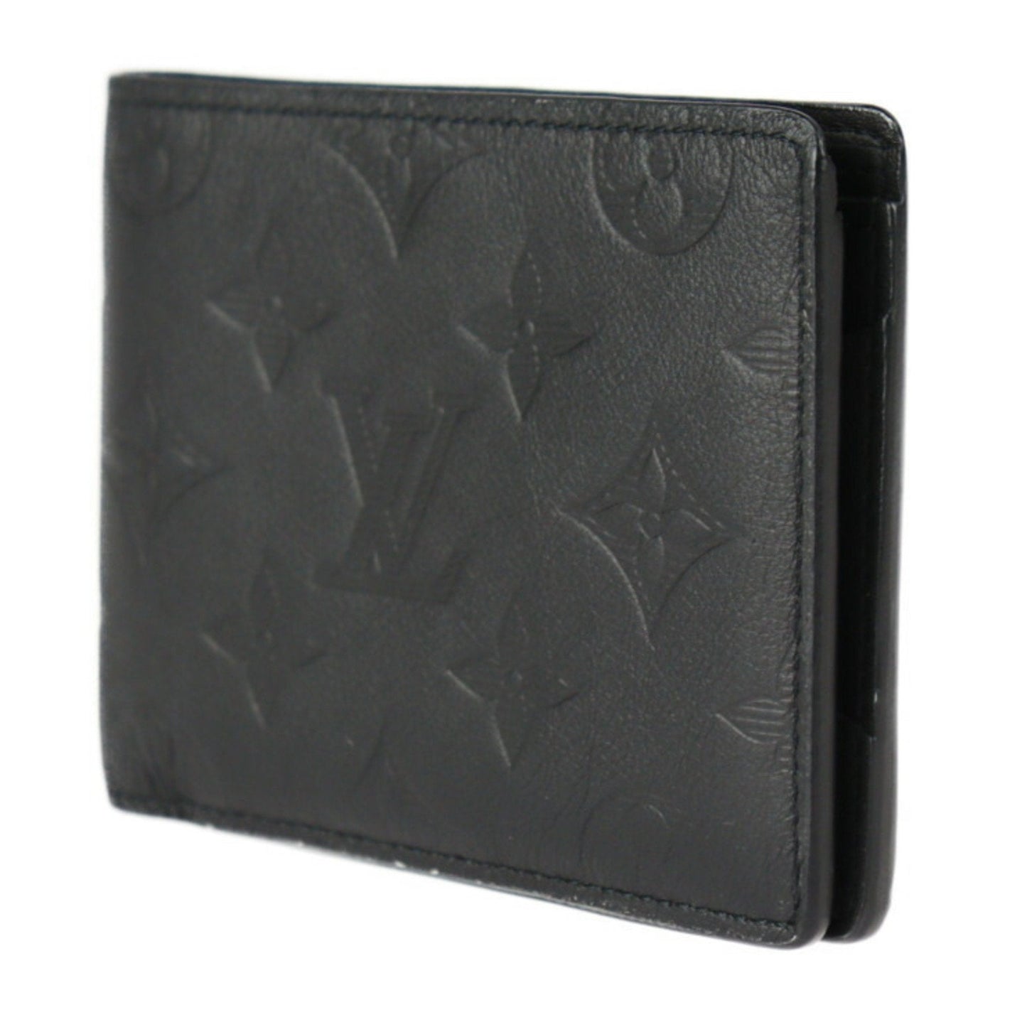 LOUIS VUITTON Portefeuille Multiple Bifold Wallet M62901 Monogram Shadow Noir Black