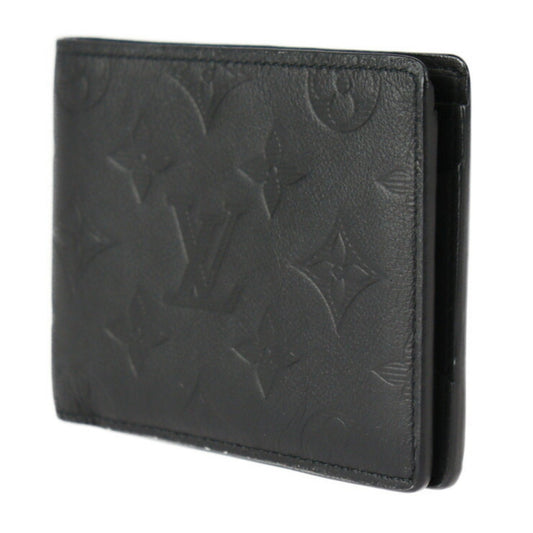 LOUIS VUITTON Portefeuille Multiple Bifold Wallet M62901 Monogram Shadow Noir Black