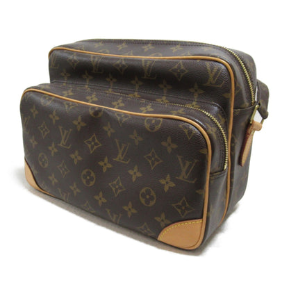LOUIS VUITTON Nile Shoulder Bag Brown Monogram PVC coated canvas M45244