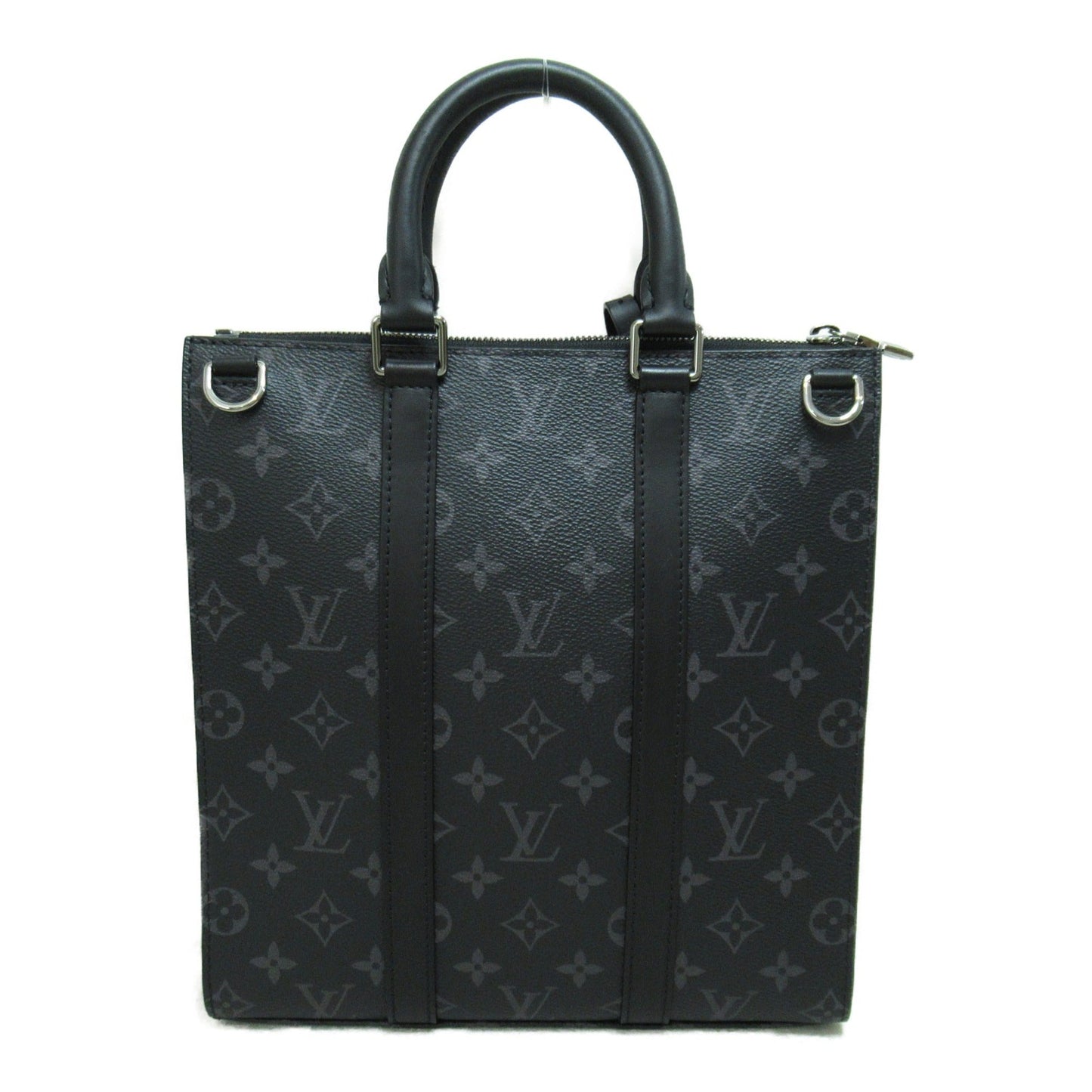 LOUIS VUITTON Sac Plat/Cross Shoulder Bag Black Monogram eclipse PVC coated canvas M46098