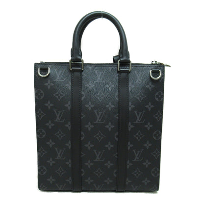 LOUIS VUITTON Sac Plat/Cross Shoulder Bag Black Monogram eclipse PVC coated canvas M46098