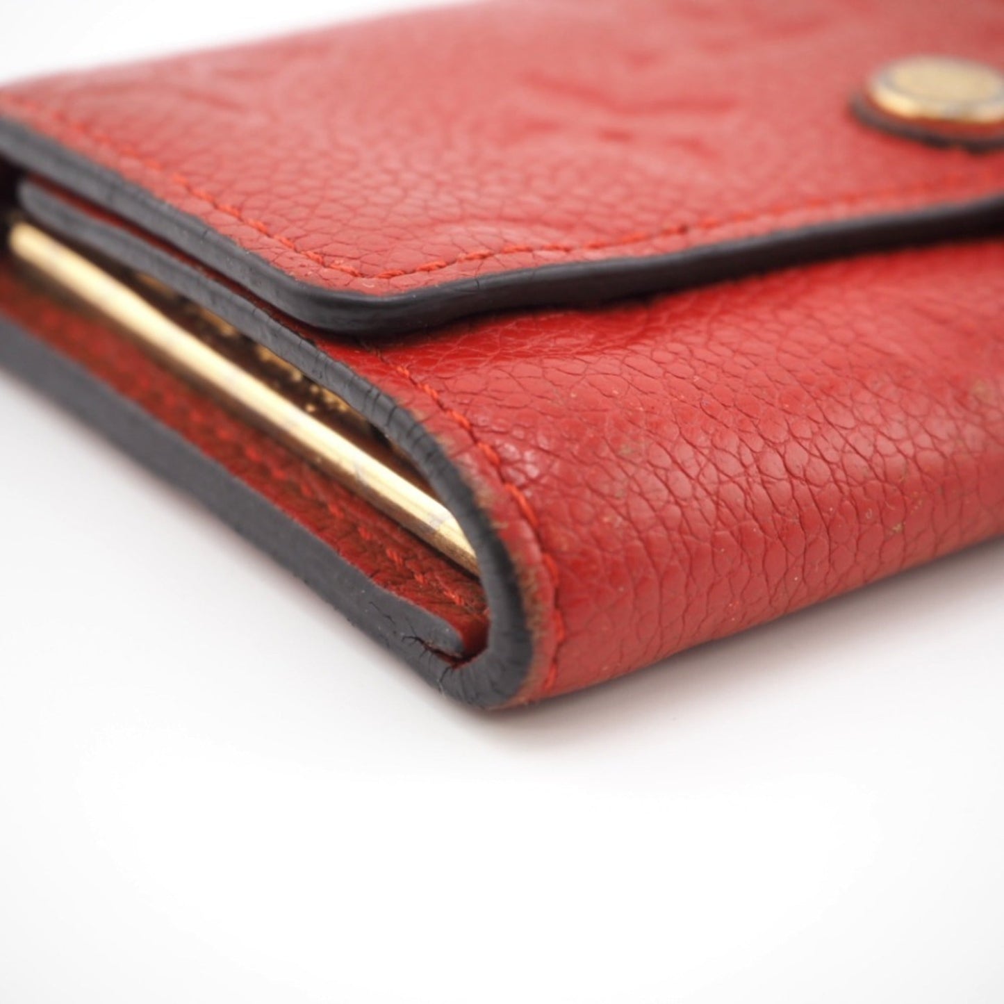 LOUIS VUITTON/ M63708 Empreinte Multicle 6 Key Case Red Ladies