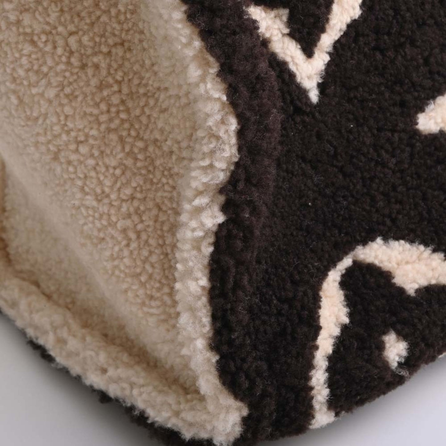 LOUIS VUITTON Monogram Teddy On the Go GM Handbag M55420 Brown/Ivory Women's
