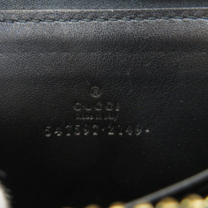Gucci 547597 logo card case leather unisex