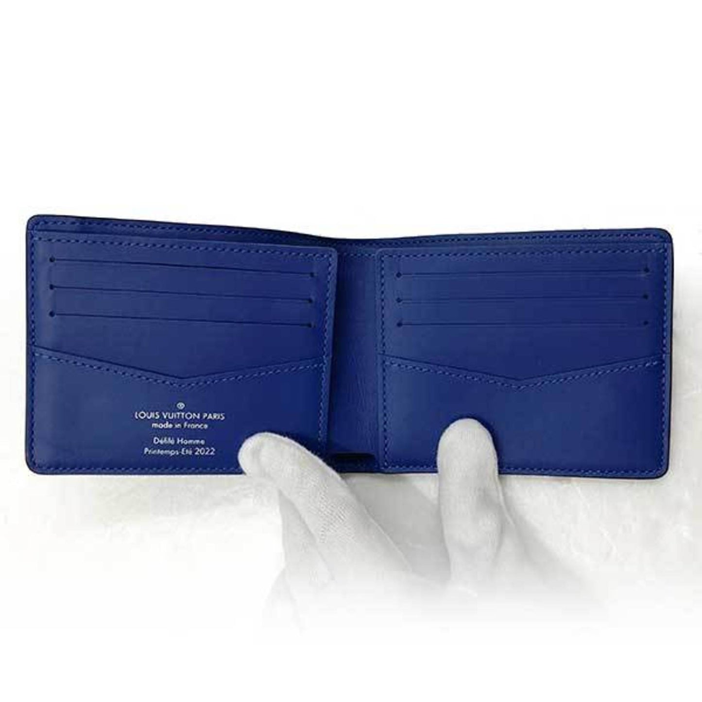 LOUIS VUITTON Portofeuil Slender NM Wallet Long Monogram Neon Color Blue x Green Men Women M81242