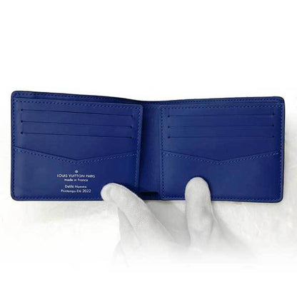 LOUIS VUITTON Portofeuil Slender NM Wallet Long Monogram Neon Color Blue x Green Men Women M81242